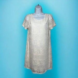 JUN & IVY White Short Sleeve Dress